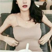 ราคา สายเดี่ยวไหมพรม สีน้ำตาลอ่อน (575557862)