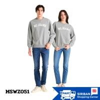 ราคา Mc JEANS เสื้อสเวตเตอร์ Unisex ทรงเรกูลาร์ (Regular) สีเทา MSWZ051 ดีเทล ตัวอักษร MC JEANS งานปักแอปปิเก้ (46105293668)