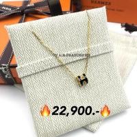 ราคา New hermes pop H mini necklace สร้อยคอ ไซส์มินิ สีดำสวยมาก (28523730477)