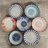 ราคา RTNS SHOP :จานเซรามิค จานกระเบื้องลายดอก 8 นิ้ว ชุด 3 ใบ พร้อมส่ง (5946882470)