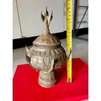 ราคา ขันน้ำมนต์ทองเหลืองเก่า ขนาด6x10นิ้ว ขันต์น้ำมนต์สำหรับประกอบพิธี และบูชา (17693270099)