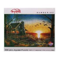 ราคา Jigsaw Puzzle ตัวต่อจิ๊กซอว์ 500 ชิ้น CCT.113 Landscapes วิวธรรมชาติ Home Sunset รูปบ้านและพระอาทิตย์ตก MagicLand6 (5844365808)