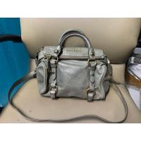 ราคา used miu miu 10" เทาควันบุหรี่ หนังแท้ งานตู้ (24177190431)