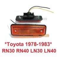 ราคา ไฟแก้ม Toyota RN30 RN40 LN30 LN40 1979 - 1983 ไฟเลี้ยวข้างฝาส้ม Pickup รถกระบะ โตโยต้า พร้อมขั้วและหลอดไฟ (28528520489)