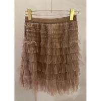 ราคา กระโปรงสั้นผ้ามุ้ง แต่งระบายชั้นๆ (26803357331)