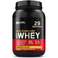 ราคา Optimum Nutrition Gold Standard 100% Whey Protein Powder, Banana Cream, 2 Pound (Packaging May Vary) (53104539515)