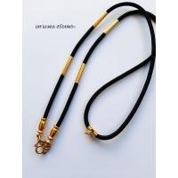 ราคา SC001 สร้อยเชือกร่ม ขั้นปล้องทองเลเซอร์ เชือกหนา 3 มิล ยาว 24 นิ้ว ขั้น 4 ปล้อง แขวนพระ 2 องค์ เชือกร่มนอกอย่างดี (4252851148)