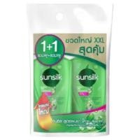 ราคา ซันซิล แชมพู สูตรผมยาวสวยสุขภาพดี สีเขียว 475 มล. X 1+1 (41759105743)