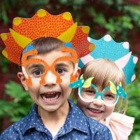 ราคา 6 ชิ้น ธีมไดโนเสาร์ ปาร์ตี้ กระดาษ แว่นตา เด็กผู้ชาย วันเกิด อุปกรณ์ตกแต่ง ป่า ซาฟารี หน้ากากเด็ก (17591047692)