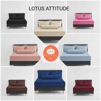 ราคา Lotus ผ้าปูที่นอน+ผ้านวมขนาด 6ฟุต ยี่ห้อโลตัส รุ่น ATTITUDE ทอ 490เส้นด้าย (นุ่มที่สุด) (14706840492)