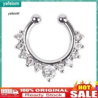 ราคา Yafeixm 1 ชิ้น U-shape คลิปปลอมไม่เจาะบน Septum Clicker จมูกหูแหวนริมฝีปาก Hoop (50104047704)