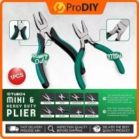 ราคา TUOCHI 5 นิ้ว Mini Heavy Duty Plier เครื่องตัด Soft Grip ผสมยาวเข็มจมูก Plier ตรง Circlip Plier Playar (42150714500)