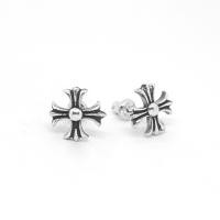 ราคา Chrome Hearts Sterling Silver 925 เครื่องประดับเงินแท้ ต่างหู Double Cross Large Stud Earring Code:CED012 (4479110834)