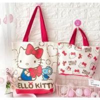 ราคา กระเป๋าผ้า ลายคิตตี้ เซตกระเป๋าคิตตี้น่ารัก ใหญ่+เล็ก (9580604286)