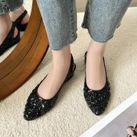 ราคา & รองเท้าคัชชูหัวแหลม ลายดอกกุหลาบ 4 สี มีรัดส้น (22933402343)
