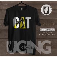 ราคา Caterpillar Excavator อุปกรณ์หนักเสื้อยืด Silhouette Distro เสื้อยืด (55402800289)