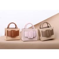 ราคา ส่งฟรี‼ กระเป๋าสะพาย Boyy bobby raffia พร้อมสาย2เส้น (3062898943)