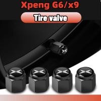 ราคา Xpeng g6/x9 ฝาครอบวาล์วรถยนต์ จุกปิดลมยาง กันขโมย 4 ชิ้น สีเงิน/สีดํา accessories (41261420886)