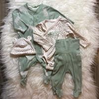ราคา H&M ชุดหมี เซท 4 ชิ้น 0-1 เดือน แท้ มือสอง (1967580210)