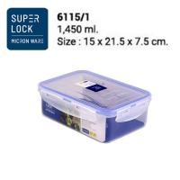 ราคา Superlock รุ่น 6115/1 กล่องถนอมอาหาร รุ่น Modern ฝาล็อคสุญญากาศ ขนาด 1450 มล. (9660371927)