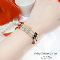 ราคา Hitam Gems CTR BRACELET SET 3IN1 GOLD ROSEGOLD AND SILVER - ANTI TITANIUM CARTIR BANGLE BRACELET ANTI BLACK ALLERGY ANTI BLACK\D TITANIUM BRACELET BRACELET (26915255052)
