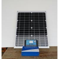 ราคา แผงโซล่าเซลล์ 20W +โซล่าชาร์จเจอร์ 30A PWM [Solar Cell 18V 20W +solar charger PWM 30A 12 V/ 24V] (25960949346)