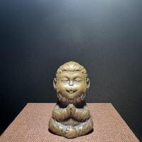 ราคา Sun Wukong, the Monkey King, the Monkey King of the Sky Fight against Buddha bronze statue 5.6cm (56104142949)