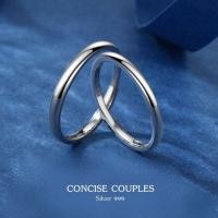 ราคา แหวนคู่รักเงินแท้ 99.9% Concise RGC-999-052 แบบผิวเกลี้ยง มันเงา ปรับขนาดได้ (22331909588)