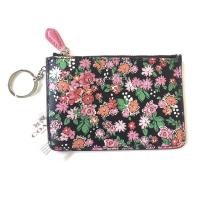 ราคา Coach pink pansy cluster floral key wallet (3546036537)