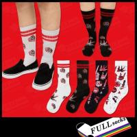 ราคา ถุงเท้าสตรีท ลายสักโอสคูล กะโหลก Free Size Tattoo Old School Socks (7440001271)