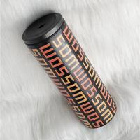 ราคา แก้วเก็บความเย็น Monogram ชื่อตัวเอง (English) แก้วสีดำ พาดลายสีส้มทูโทน (54200569605)