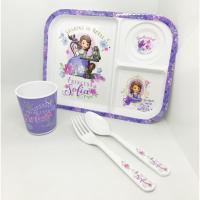 ราคา ชุดจานข้าวเด็กเมลามีน 4ชิ้น Princess Sofia-SET01X7 ยี่ห้อฟลาวเวอร์แวร์ (2688857426)
