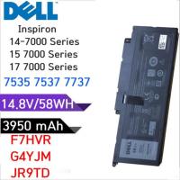 ราคา (ทักแชทถ้าสินค้าหมด) Dell แบตเตอรี่ ของแท้ F7HVR 58Wh สำหรับ Dell Inspiron 14-7437, 15-7537, 17-7737 ประกัน6เดือน (10102228545)
