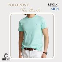 ราคา [New_ของแท้%_พร้อมส่ง]_Polo Ralph Lauren-Men-เสื้อยืดคอกลมสีเขียว แขนสั้น ปักม้าเล็กสีฟ้า Men Size (28536585581)