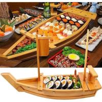 ราคา ถาดเสิร์ฟซูชิ เรือซูชิ ขนาดใหญ่ Sushi Boat เรือใส่ซูชิ อาหารทะเล Sushi Boat, Wooden ญี่ปุ่น จานซูชิ (42051661565)