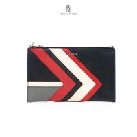 ราคา [ของแท้]PRADA ZIPPY WALLET LONG BLACK RED SAFFIANO SHWมีใบรับประกัน ตรวจสอบได้ทุกใบ ✅ (44176446718)