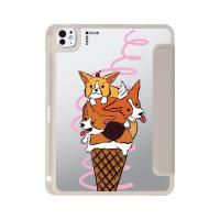 ราคา CaseClub เคสไอแพด ด้านหลังใส ฝาปิดสี Corgi Sundae (42508926762)