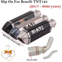 ราคา Slip On For Benelli TNT125 TNT135 2017 - 2022 Years Motorcycle Exhaust Escape Systems Wiht Mid Link (46154684748)