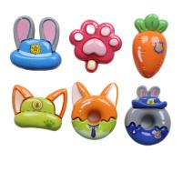 ราคา น่ารักสัตว์น้อยชุดกระต่ายฟ็อกซ์หูเรซิ่น3ง รองเท้าเสน่ห์แมวตีนแครอทตกแต่งแพทช์สําหรับผู้หญิงรองเท้าอุปกรณ์ (46753579324)