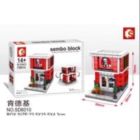 ราคา เล​โก้​ตัวต่อ​ร้านค้า​SEMBO​ BLOCK​โลโก้​ตัวต่อร้านไก่ทอด (5035700439)