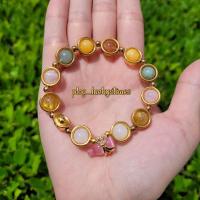 ราคา กำไลหินมูนสโตน ไหมทอง โรสควอตซ์ หยกพม่า บุษราคัม ซันสโตน (18368313939)