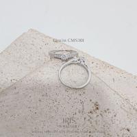 ราคา [Iris Jewellery] - CMS301 Ring - 925 Sterling Silver Plated 18K White Gold (45254477917)