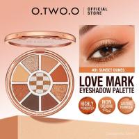 ราคา O.TWO.O Love Color Mark Nine Color Eyeshadow Palette Asian Color Series Earth Color (46704044879)