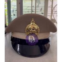ราคา [พร้อมส่ง] หมวกหม้อตาลสีกากีชาย กำนัน-ผู้ใหญ่บ้าน หน้าสิงห์โลหะ พร้อมซองกันเปื้อน (26359057345)