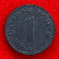 ราคา เหรียญเยอรมันสมัยนาซี Germany 1 reichspfennig ปี 1943A เหรียญ​ต่างประเทศ (24523804517)