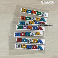 ราคา คละสี 1 ชิ้น สติ๊กเกอร์ HONDA ขนาด 1.2 x 7.7 cm. งานตัด ติดรถ SCOOPY-i WAVE 125 /110 LEAD PCX FORZA (45252618910)