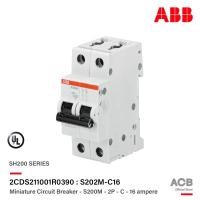 ราคา ABB - S202M-C16 เมนเซอร์กิตเบรกเกอร์ 16 แอมป์ 2 โพล 10 kA (IEC 60898-1) เอบีบี Main Circuit Breaker 2P, 10kA | ACB (11937696774)