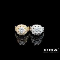 ราคา N666 UHA แหวนผู้หญิงคุณภาพสูงประกายหลายcz (50054122286)