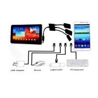 ราคา ที่ชาร์จแบต สายแปลง micro usb OTG hub แบบมีไฟเลี้ยงด้วย (26754985845)