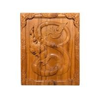 ราคา กรอบรูป ไม้แกะสลัก พญานาค ไม้สักแท้ ขนาด 20x25 ซม. (21835611585)